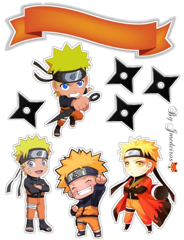 Наруто на вафельной бумаге