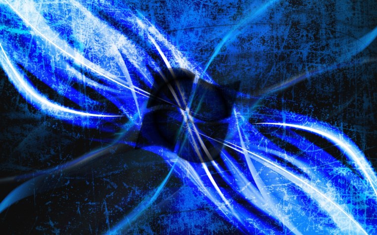 Черно синяя абстракция