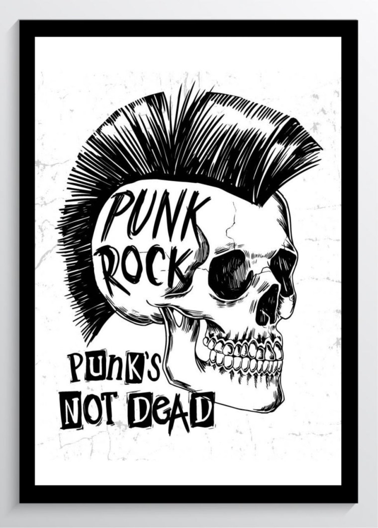 Череп с ирокезом