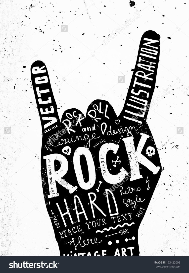Постер в стиле рок н ролл