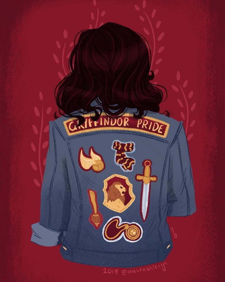 Хогвартс Эстетика Гриффиндора девушка