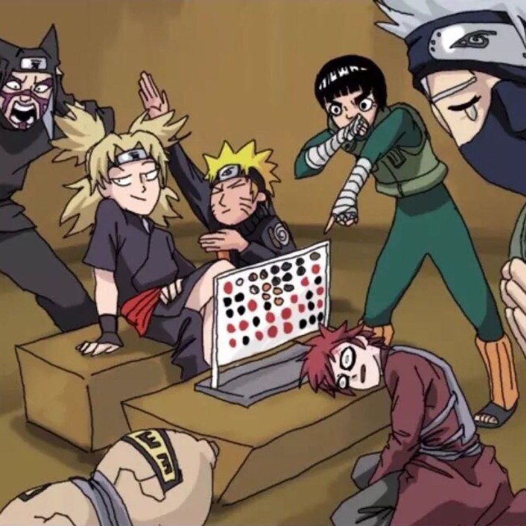 Наруто Канкуро и Шикамару