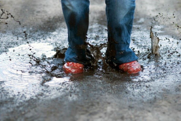 Весна грязь лужи