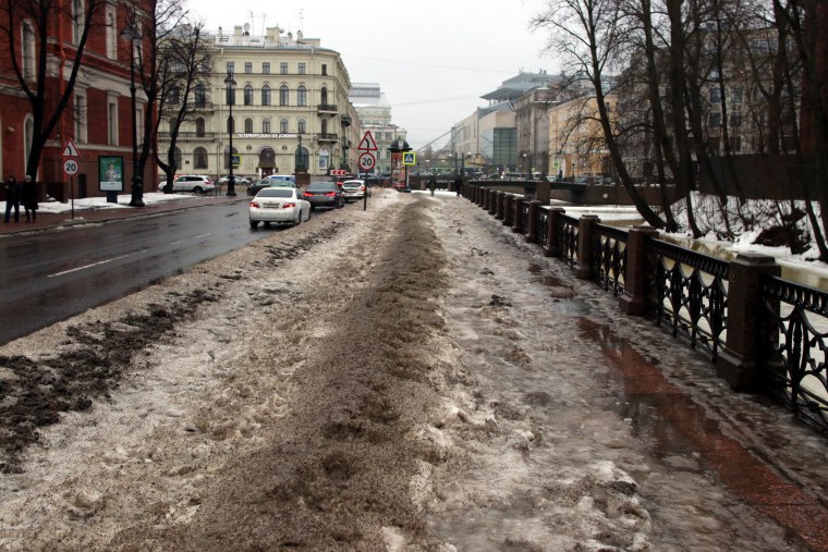 Зима в Питере слякоть