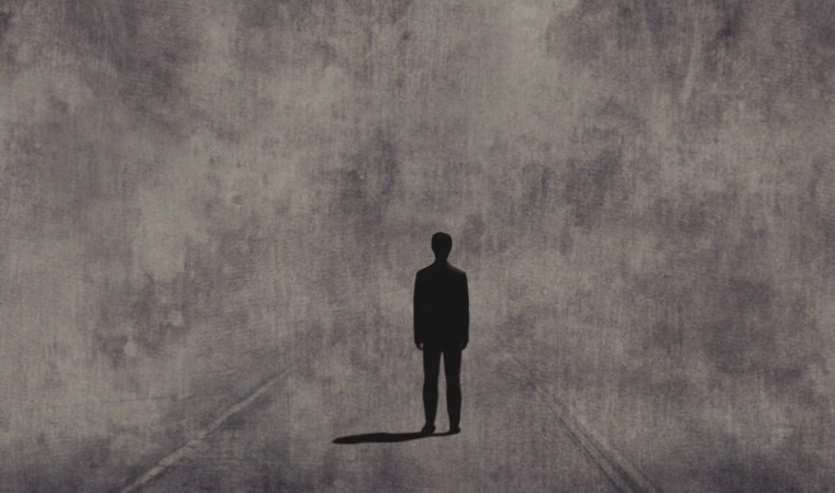 Человек в пустоте