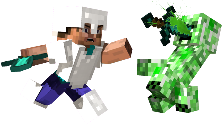 Стив на белом фоне