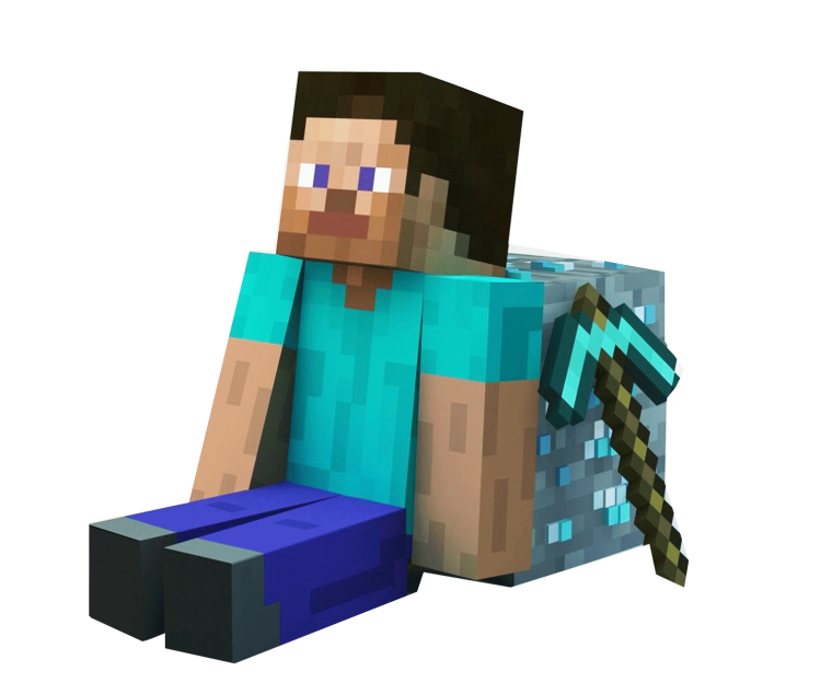 Стив с киркой