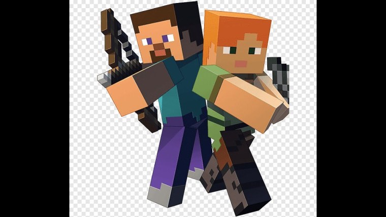 Стив и Алекс с мечами