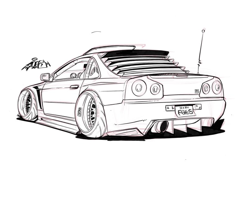 Nissan Skyline 2000 gt-r Blueprint