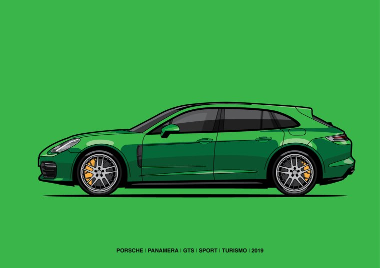 Porsche Panamera чертеж