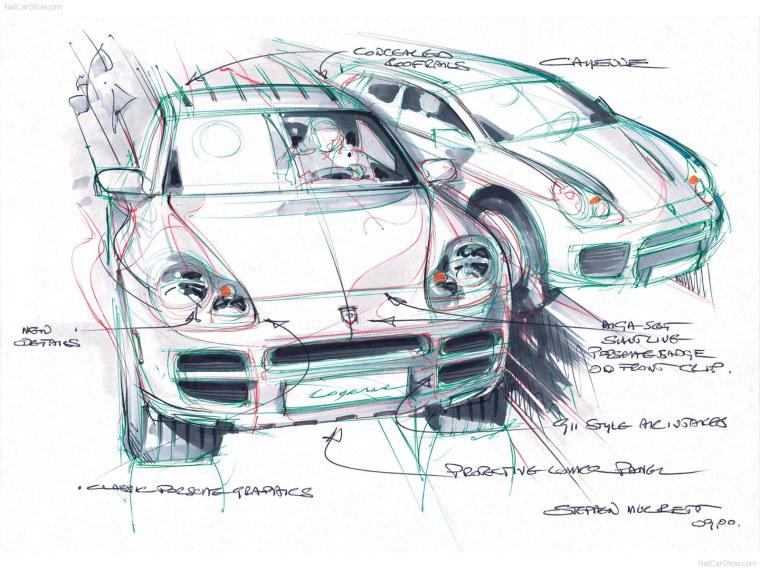 Porsche Cayenne Turbo чертеж