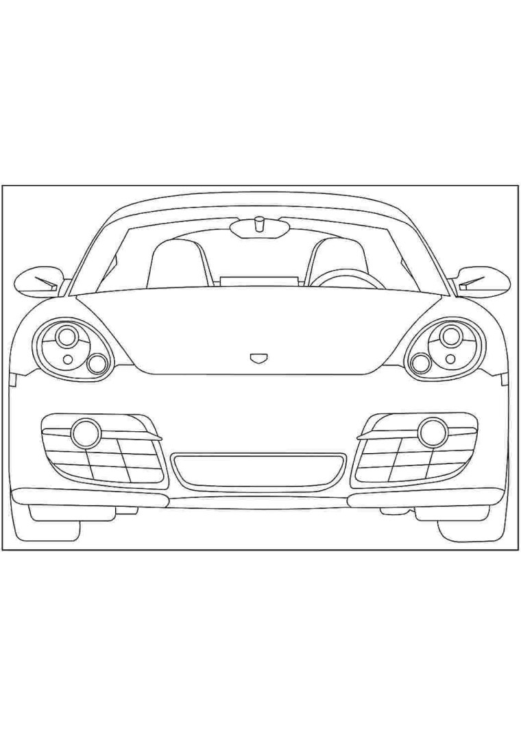 Раскраска Porsche 911