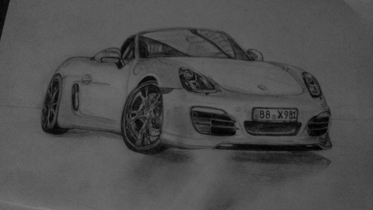Порше карандашом