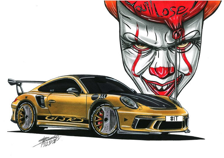 Нарисовать Порше 911