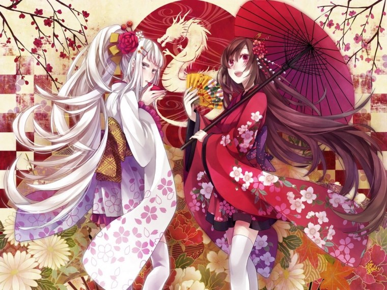 Японские кимоно екаев