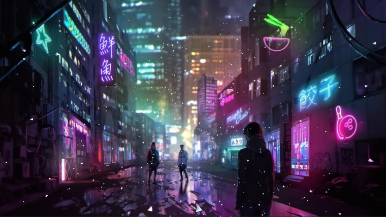 Cyberpunk 2077 улицы