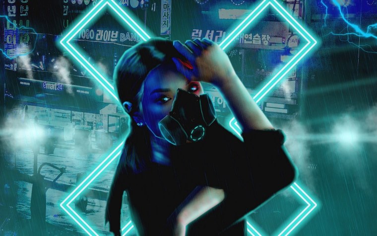 Cyberpunk City неон