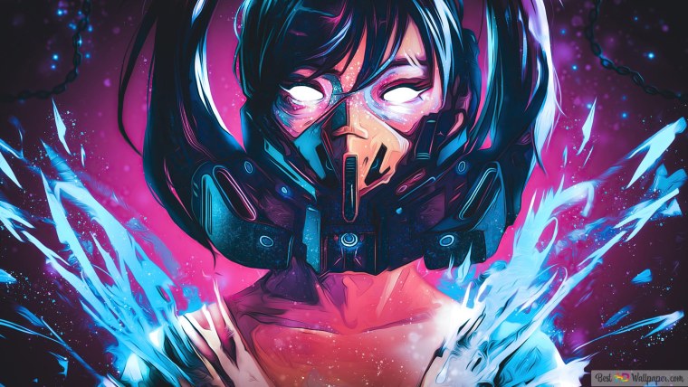 Cyberpunk 2077 город 4k Neon