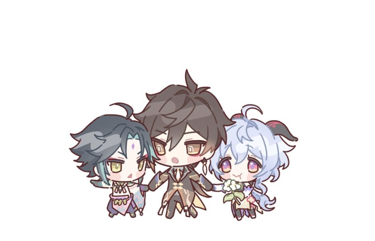 Сяо Геншин Чиби Стикеры