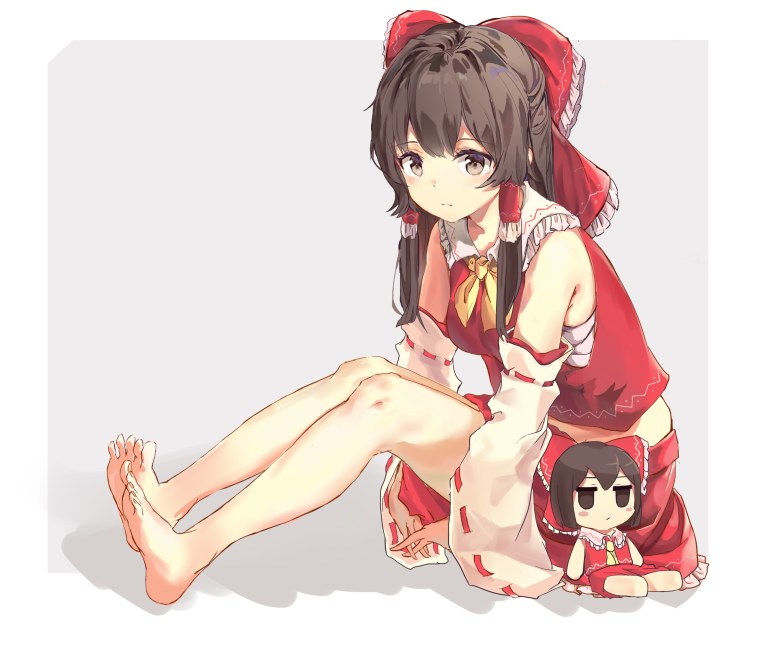 Touhou reimu hakurei в купальнике