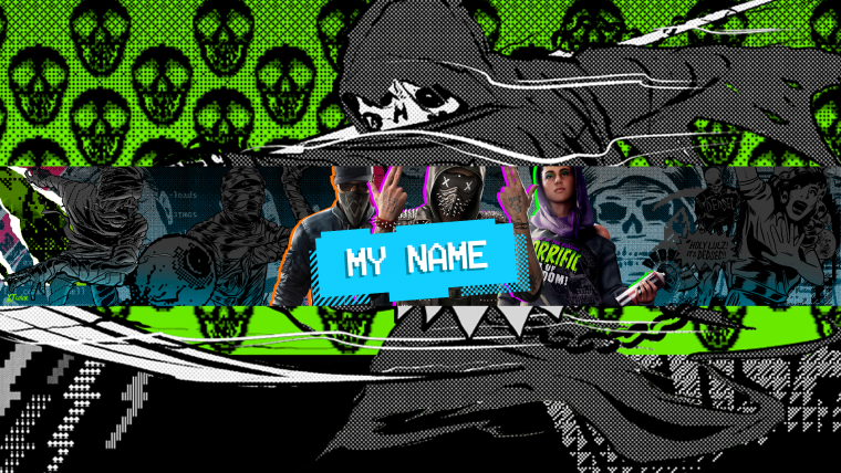 Баннер для ютуба игровой