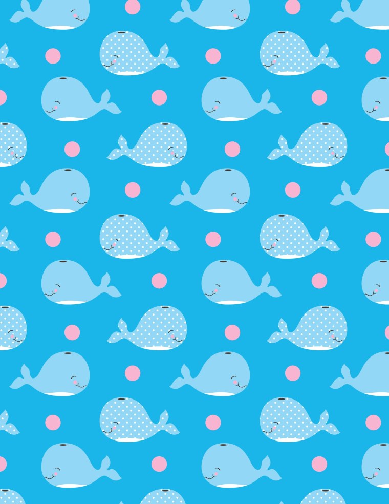 Паттерн голубой детский