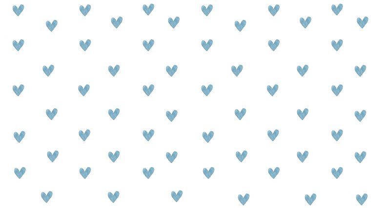 Голубые сердечки