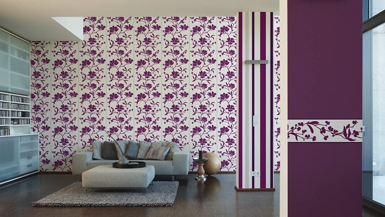 Вертикальное и горизонтальное комбинирование обоев