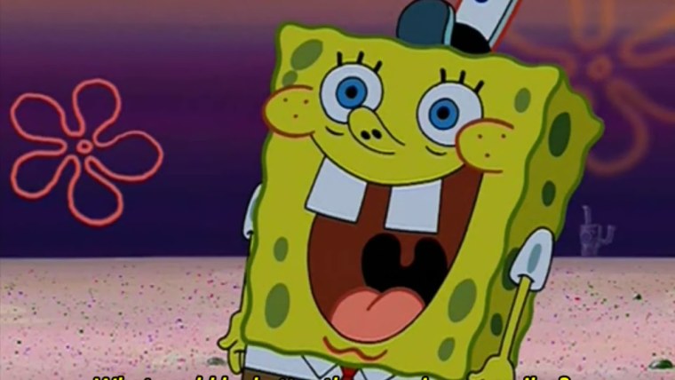 Удивлённый губка Боб