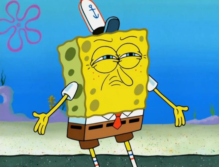 Недовольный Спанч Боб