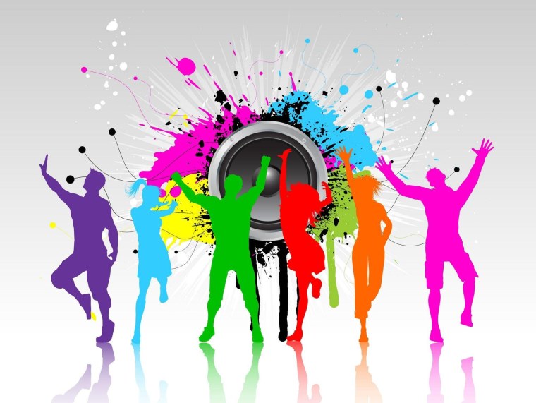 Силуэт цветной