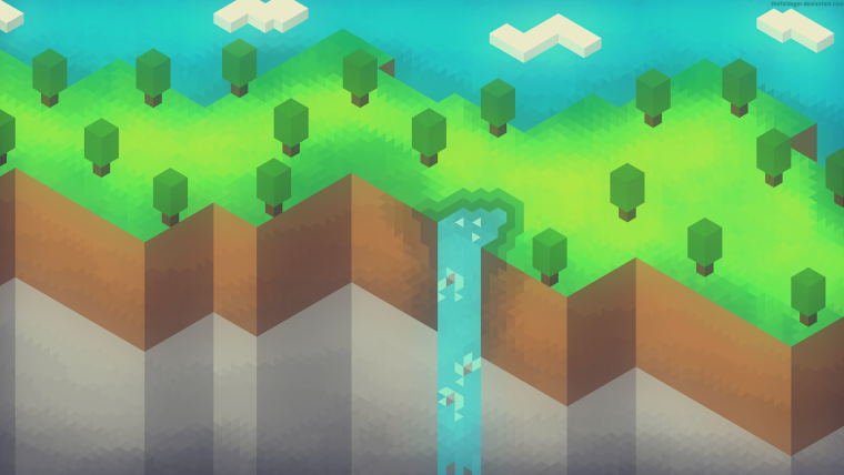 Фон в стиле майнкрафт