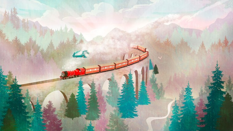 Поезд Хогвартс экспресс арт