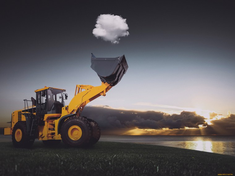 Погрузчик SDLG щебень