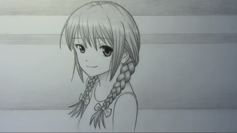 Фото аниме карандашом