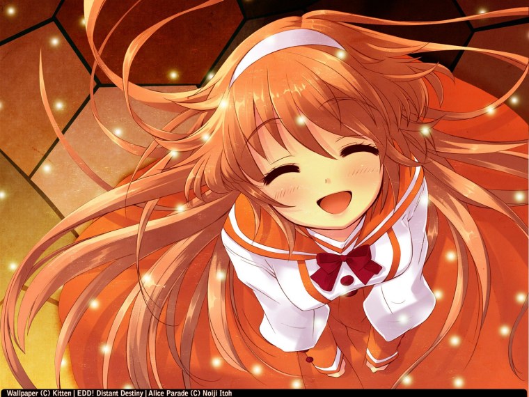 Оранжевые глаза аниме