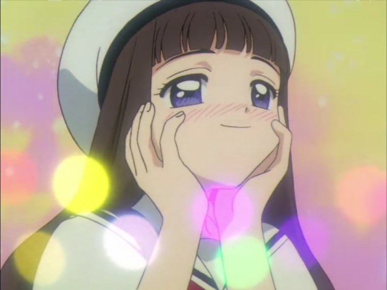 Девушка умиляется