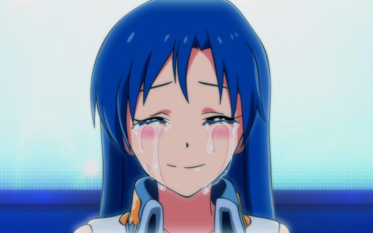 Аниме плачет от счастья