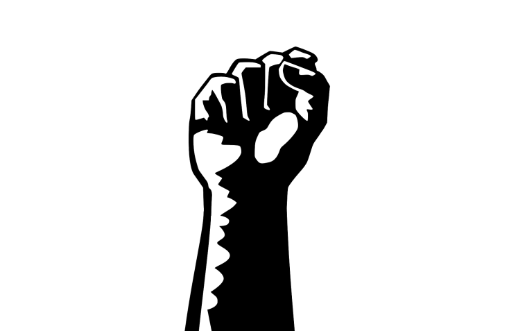 Сжатый кулак вектор