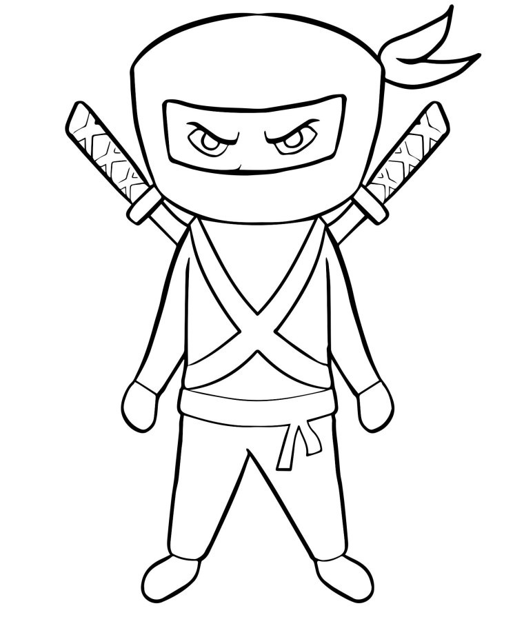 Ninja Kids раскраска