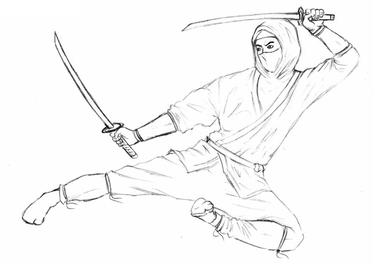 Ниндзя рисунок