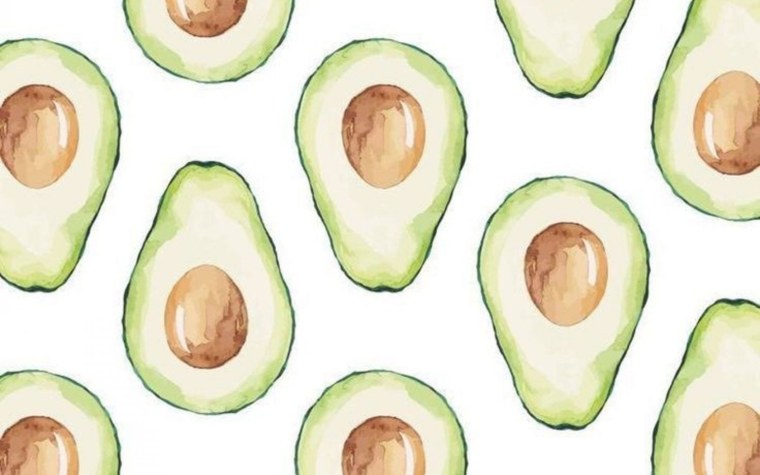 Обои с авокадо
