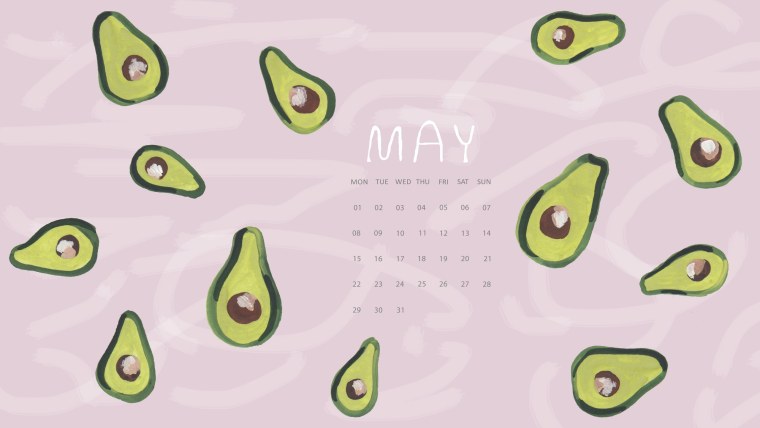 Обои с авокадо милые