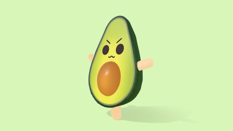 Обои с авокадо милые