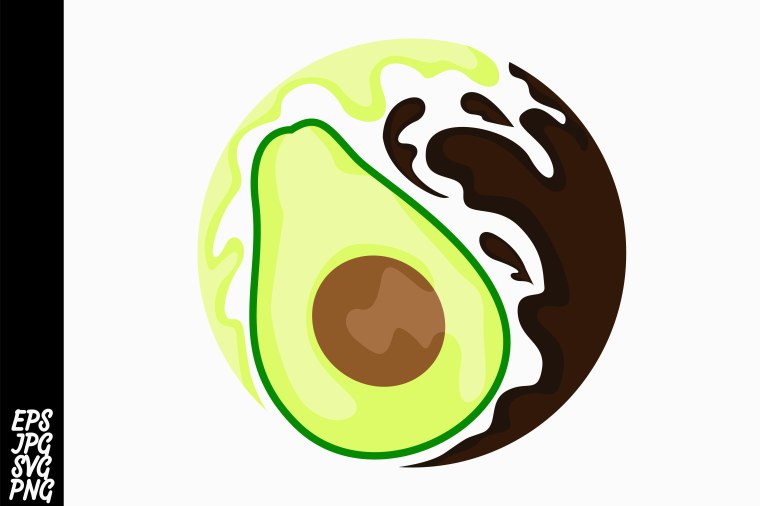 Авокадо логотип нарисованный