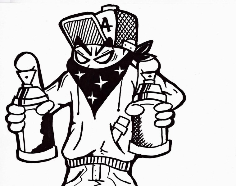 Нарисовать человека в капюшоне