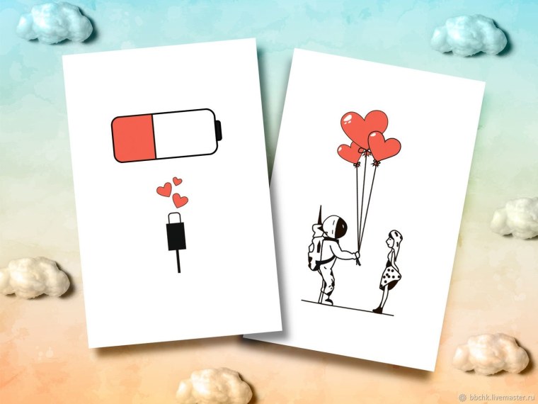 Розовые сердечки Эстетика