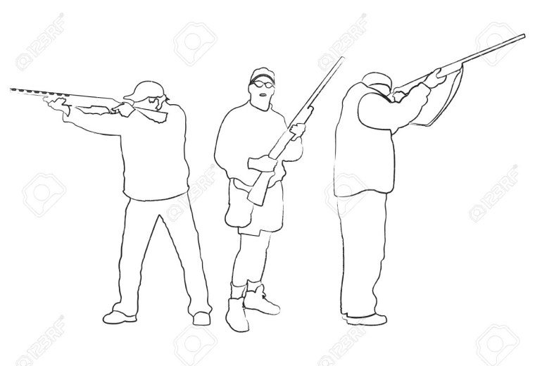 Рисование охотники