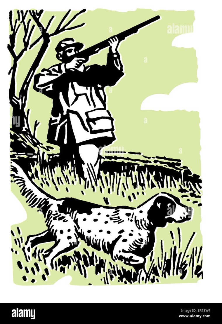 Охотник с ружьем Графика