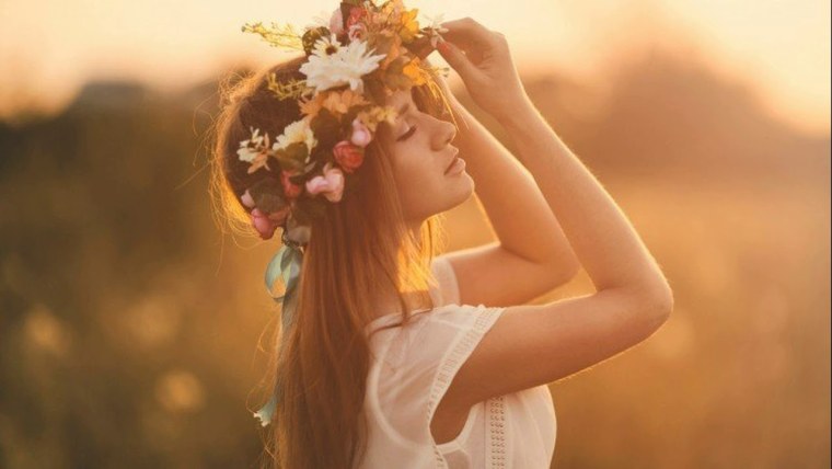 Девушка лето